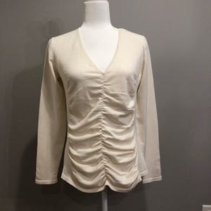 NWOT Banana Republic cream sweater, size M